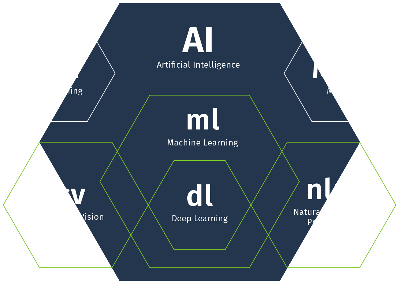 Inceptive Expertise, different fields of AI figure